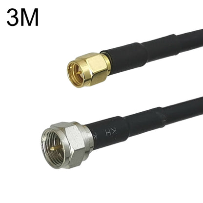 SMA ชายถึง F ทีวีชาย RG58 สายอะแดปเตอร์โคแอกเซียล, 0.5m, 1m, 1.5m, 3m, 5m, 10m