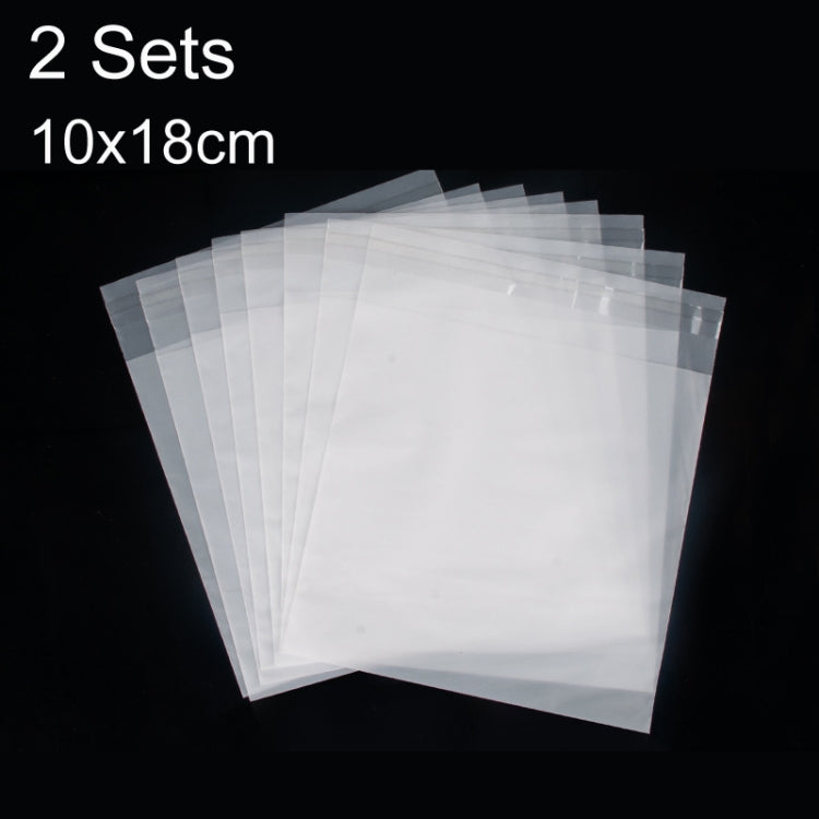 2 ชุด CPE Matte Self-Sealed กระเป๋าข้อมูลสายเคเบิลเคสโทรศัพท์ถุงบรรจุภัณฑ์, 100 PCS / Set 10x18cm, 100 PCS / Set 10x22cm, 100 PCS / Set 11x13cm, 100 PCS / Set 13x15cm, 100 PCS / Set 15x27cm, 100 PCS / Set 18x29cm, 100 PCS / Set 20x33cm