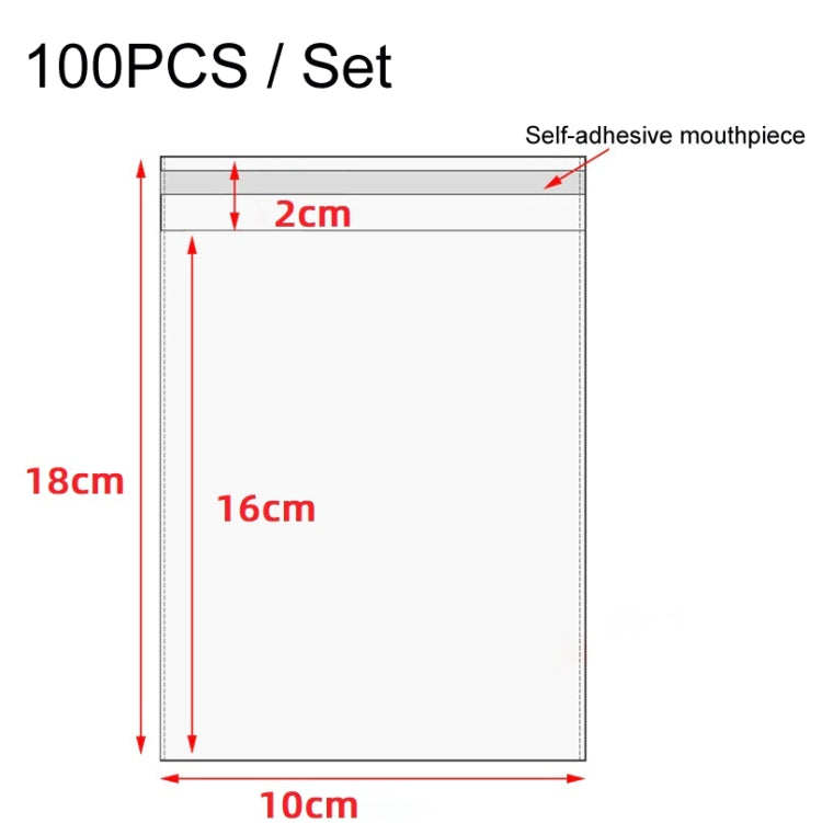 2 ชุด CPE Matte Self-Sealed กระเป๋าข้อมูลสายเคเบิลเคสโทรศัพท์ถุงบรรจุภัณฑ์, 100 PCS / Set 10x18cm, 100 PCS / Set 10x22cm, 100 PCS / Set 11x13cm, 100 PCS / Set 13x15cm, 100 PCS / Set 15x27cm, 100 PCS / Set 18x29cm, 100 PCS / Set 20x33cm