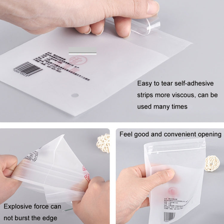 2 ชุด CPE Matte Self-Sealed กระเป๋าข้อมูลสายเคเบิลเคสโทรศัพท์ถุงบรรจุภัณฑ์, 100 PCS / Set 10x18cm, 100 PCS / Set 10x22cm, 100 PCS / Set 11x13cm, 100 PCS / Set 13x15cm, 100 PCS / Set 15x27cm, 100 PCS / Set 18x29cm, 100 PCS / Set 20x33cm