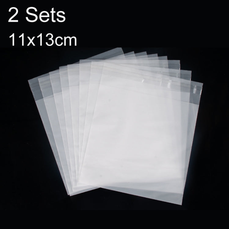2 ชุด CPE Matte Self-Sealed กระเป๋าข้อมูลสายเคเบิลเคสโทรศัพท์ถุงบรรจุภัณฑ์, 100 PCS / Set 10x18cm, 100 PCS / Set 10x22cm, 100 PCS / Set 11x13cm, 100 PCS / Set 13x15cm, 100 PCS / Set 15x27cm, 100 PCS / Set 18x29cm, 100 PCS / Set 20x33cm