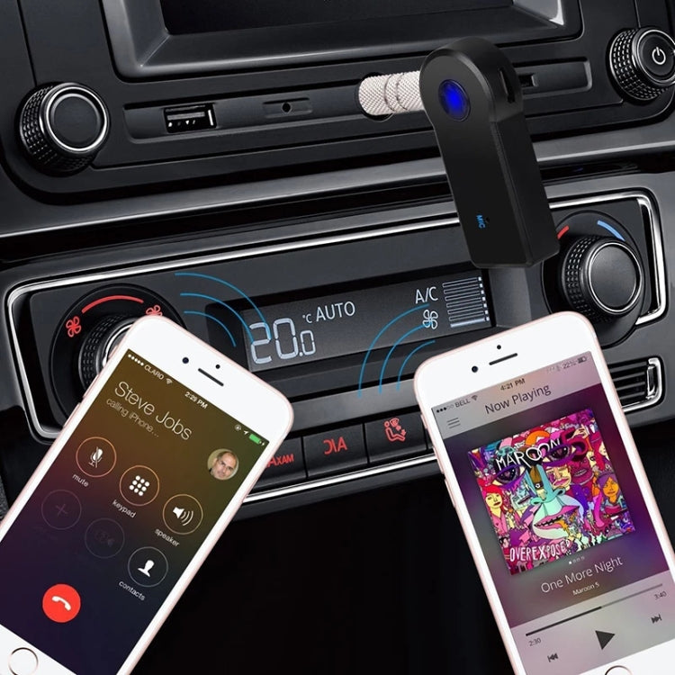 2 in 1 3.5 มม.AUX อะแดปเตอร์โลหะ + USB รถบลูทูธ 4.1 ตัวรับสัญญาณไร้สาย Bluetooth Audio Receiver Converter, Audio Receiver