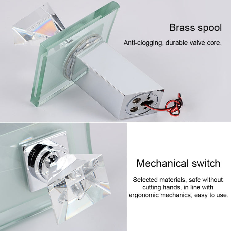 LED น้ำตกก๊อกน้ำอุณหภูมิที่มีสีสันเปลี่ยนสี Anti-scalding Faucet, Color-changing Faucet