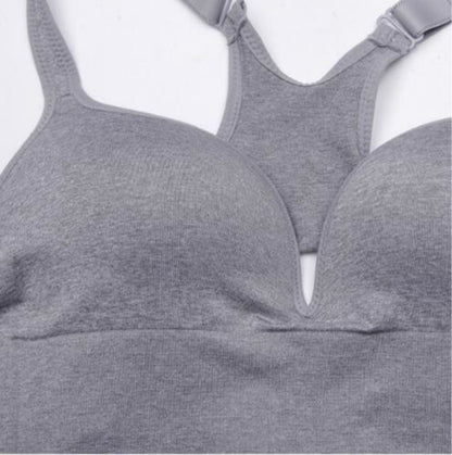 สปอร์ตบราวิ่งกันกระแทกไร้สายสปอร์ตบรา, L, XL