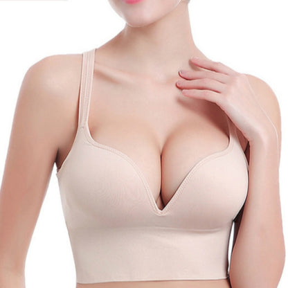 สปอร์ตบราวิ่งกันกระแทกไร้สายสปอร์ตบรา, L, XL