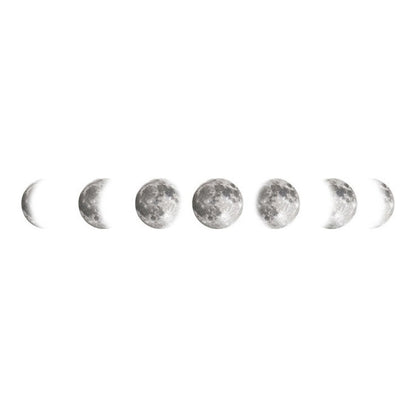 อิงค์เจ็ทสติ๊กเกอร์ติดผนัง Moon วอลล์เปเปอร์ Space Moon สติ๊กเกอร์ติดผนัง Simple Crescent