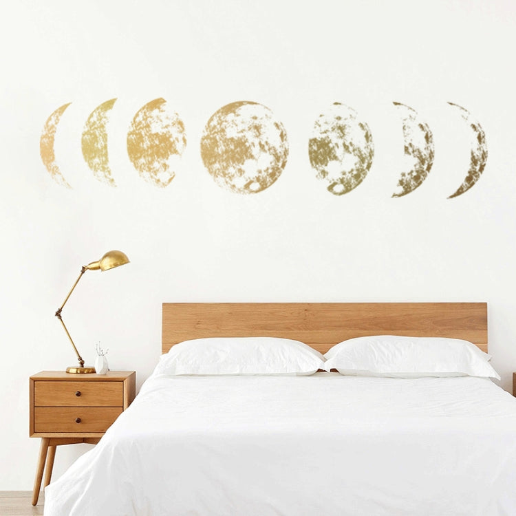 อิงค์เจ็ทสติ๊กเกอร์ติดผนัง Moon วอลล์เปเปอร์ Space Moon สติ๊กเกอร์ติดผนัง Simple Crescent