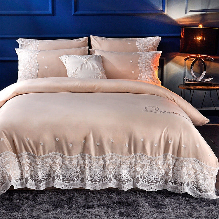 ผ้าไหมสี่ชิ้นผ้าปูที่นอนคู่Nude Sleepingผ้านวมคลุมผ้าไหมน้ำแข็งผ้าปูที่นอน, 2.0M Bed