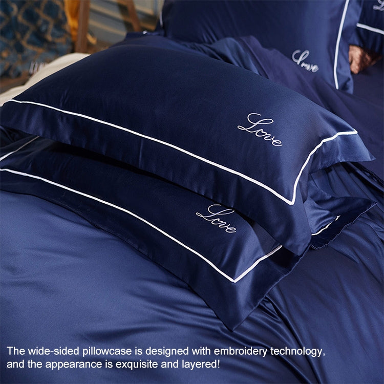 ผ้าไหมสี่ชิ้นผ้าปูที่นอนคู่Nude Sleepingผ้านวมคลุมผ้าไหมน้ำแข็งผ้าปูที่นอน, 2.0M Bed
