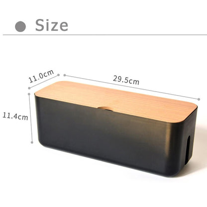 กล่องเก็บสายไฟกรณีป้องกันฝุ่น Charger SOCKET Organizer เดสก์ท็อปเครือข่าย Line Storage Bin
