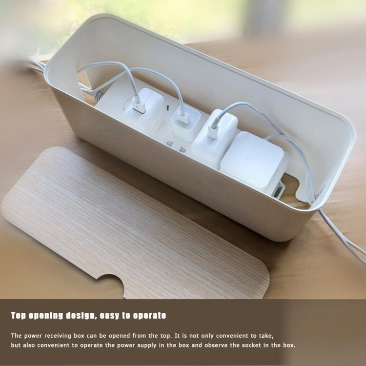 กล่องเก็บสายไฟกรณีป้องกันฝุ่น Charger SOCKET Organizer เดสก์ท็อปเครือข่าย Line Storage Bin