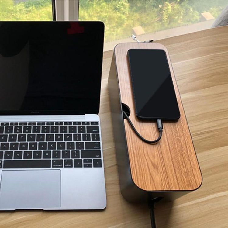 กล่องเก็บสายไฟกรณีป้องกันฝุ่น Charger SOCKET Organizer เดสก์ท็อปเครือข่าย Line Storage Bin