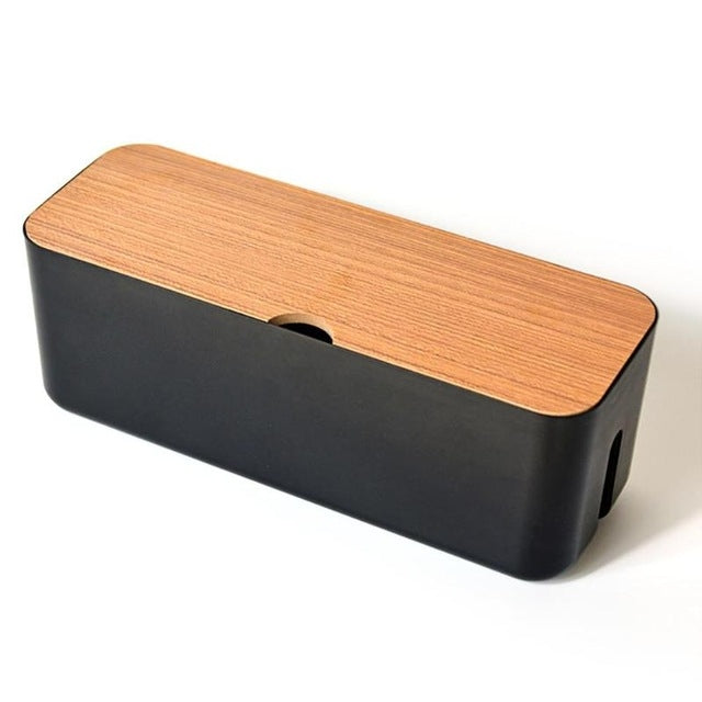 กล่องเก็บสายไฟกรณีป้องกันฝุ่น Charger SOCKET Organizer เดสก์ท็อปเครือข่าย Line Storage Bin