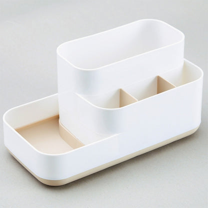 K204 Creative พลาสติกที่ถอดออกได้ Grid Finishing เครื่องสำอาง Desktop Rack Storage Box