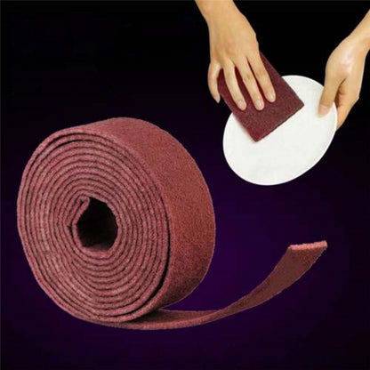 10 ชิ้นไนลอน Emery Scouring Pad สแตนเลสขัดสนิมครัวจานทำความสะอาด Rag, 7 cm x 5.7 m, 9 cm x 1 m, 9 cm x 5.7 m, 9 cm x 20 m