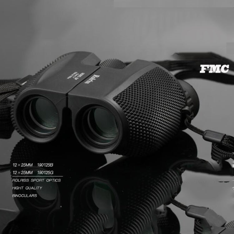 ROLISS 10X25 กีฬากลางแจ้งแบบพกพากันน้ำพ็อกเก็ตกล้องส่องทางไกลกำลังสูงกล้องโทรทรรศน์, 10X25