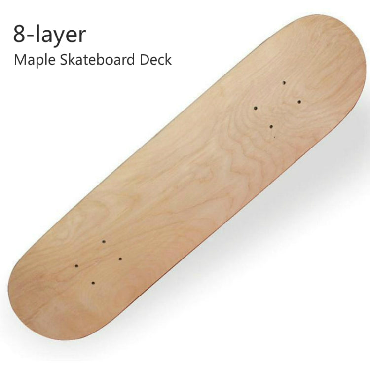 สเก็ตบอร์ดสี่ล้อ 8 ชั้น Maple Double Raised Skateboard Surface Roughcast Board, 31 x 8 inch