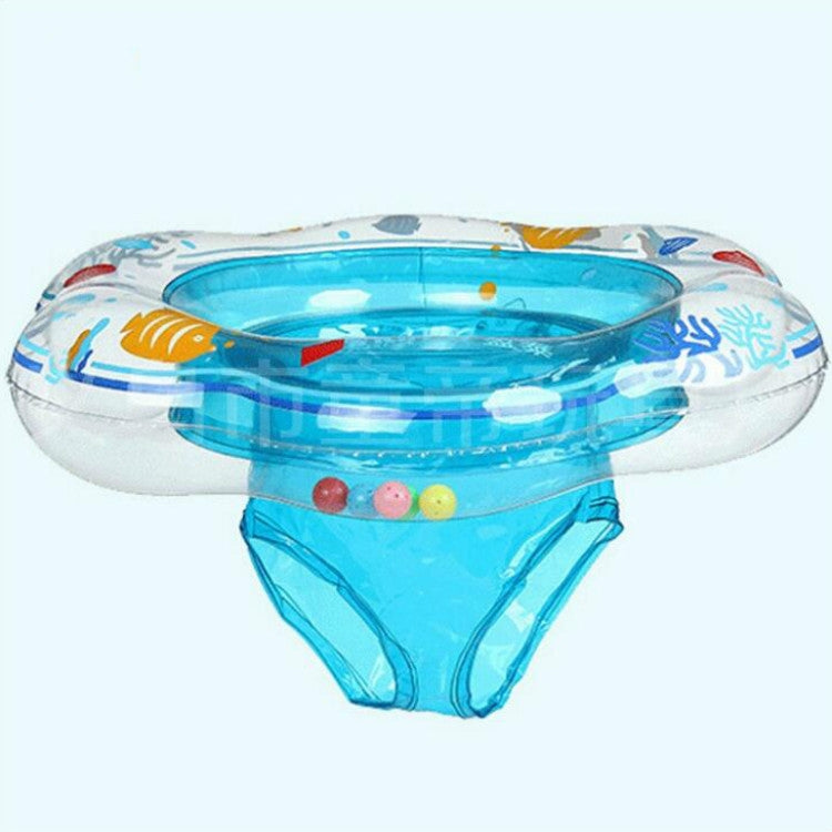 แหวนว่ายน้ำใต้วงแขนคู่หนา PVC สำหรับทารก Intime, Double Underarm Swimming Ring(Blue)