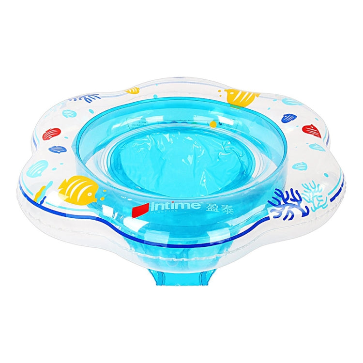 แหวนว่ายน้ำใต้วงแขนคู่หนา PVC สำหรับทารก Intime, Double Underarm Swimming Ring(Blue)