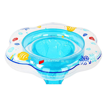 แหวนว่ายน้ำใต้วงแขนคู่หนา PVC สำหรับทารก Intime, Double Underarm Swimming Ring(Blue)