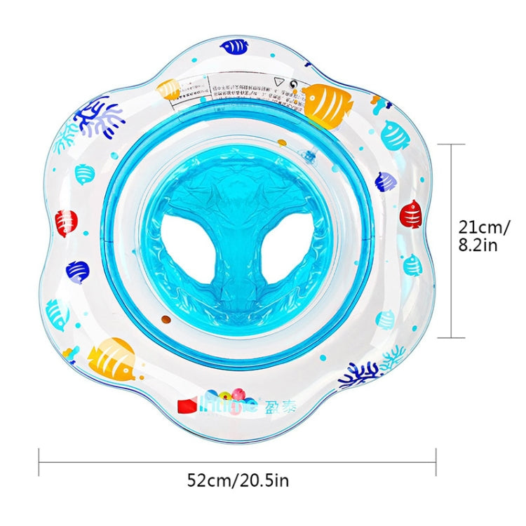 แหวนว่ายน้ำใต้วงแขนคู่หนา PVC สำหรับทารก Intime, Double Underarm Swimming Ring(Blue)