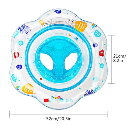 แหวนว่ายน้ำใต้วงแขนคู่หนา PVC สำหรับทารก Intime, Double Underarm Swimming Ring(Blue)