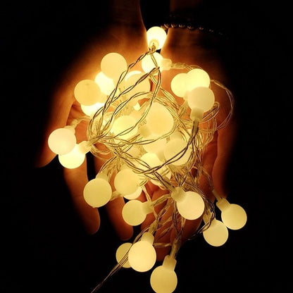 LED กันน้ำ Ball Light String เทศกาลตกแต่งในร่มและกลางแจ้ง, Warm White 20 LEDs -Battery Power, Colorful 20 LEDs -Battery Power, White 20 LEDs -Battery Power, Warm White 30 LEDs -Battery Power, Colorful 30 LEDs -Battery Power                             ...