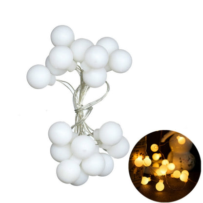 LED กันน้ำ Ball Light String เทศกาลตกแต่งในร่มและกลางแจ้ง, Warm White 20 LEDs -Battery Power, Colorful 20 LEDs -Battery Power, White 20 LEDs -Battery Power, Warm White 30 LEDs -Battery Power, Colorful 30 LEDs -Battery Power                             ...