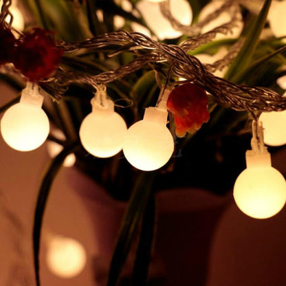 LED กันน้ำ Ball Light String เทศกาลตกแต่งในร่มและกลางแจ้ง, Warm White 20 LEDs -Battery Power, Colorful 20 LEDs -Battery Power, White 20 LEDs -Battery Power, Warm White 30 LEDs -Battery Power, Colorful 30 LEDs -Battery Power                             ...