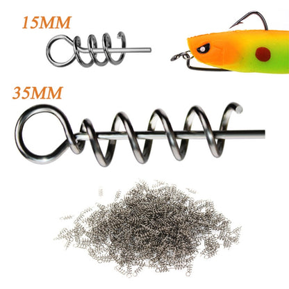 Luya อุปกรณ์เสริมสปริงพินสำหรับล็อคเหยื่ออ่อน, 3.5CM 50 PCS