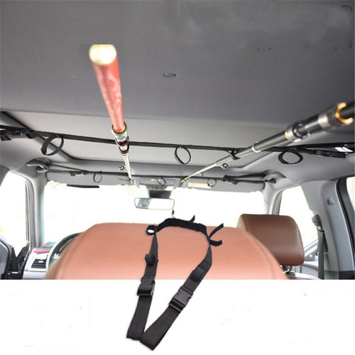 Luya รถผู้ถือคันเบ็ดตกปลาผู้ถือหลังคาสาย, Car Fishing Rod Holder