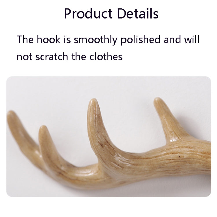 เรซิ่น Antler Wall ตกแต่งแขวนผนังห้องนั่งเล่นหน้าแรก Entrance Wall Coat Hook