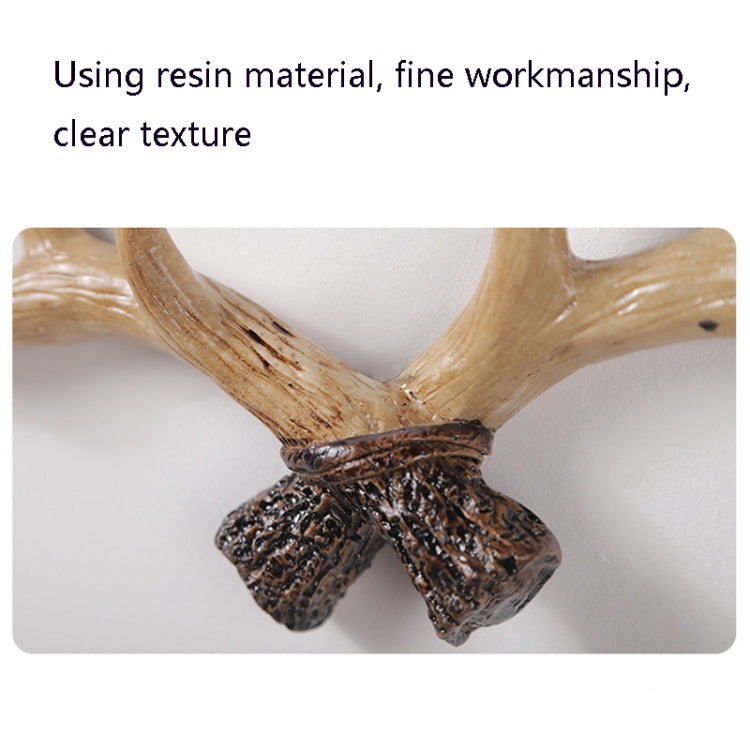 เรซิ่น Antler Wall ตกแต่งแขวนผนังห้องนั่งเล่นหน้าแรก Entrance Wall Coat Hook