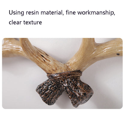 เรซิ่น Antler Wall ตกแต่งแขวนผนังห้องนั่งเล่นหน้าแรก Entrance Wall Coat Hook