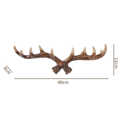 เรซิ่น Antler Wall ตกแต่งแขวนผนังห้องนั่งเล่นหน้าแรก Entrance Wall Coat Hook