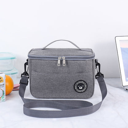 กล่องอาหารกลางวันเก็บความร้อนกระเป๋าทนทานกันน้ำ Office Cooler กล่องอาหารกลางวันพร้อมสายคล้อง, S, M, L