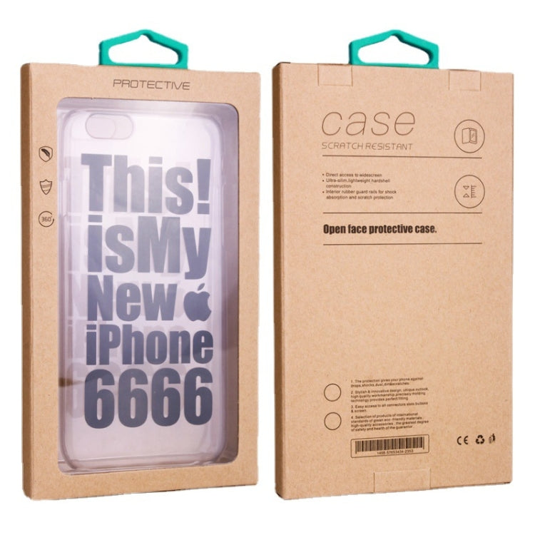 50 ชิ้นกระดาษคราฟท์ซองหนังกรณีบรรจุภัณฑ์กล่องโทรศัพท์, L 5.8-6.7 Inch, S 4.7 Inch