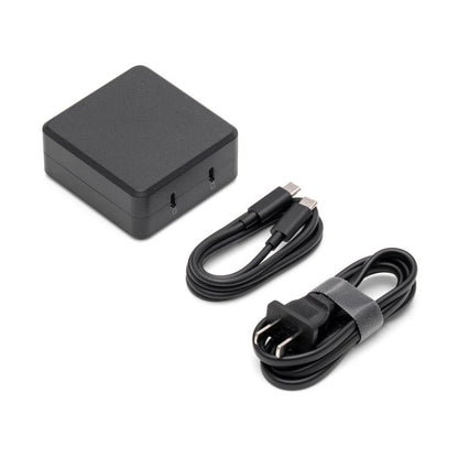 เครื่องชาร์จเดสก์ท็อป DJI 100W ดั้งเดิมพร้อมอินเทอร์เฟซเอาต์พุต USB-C สองช่อง, 100W Desktop Charger
