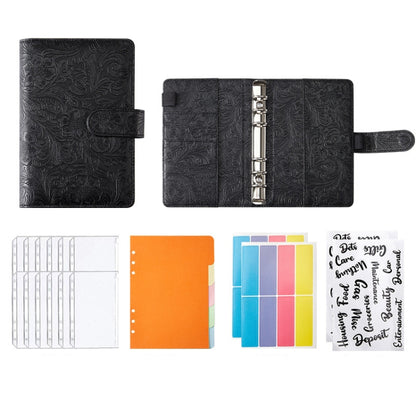 YMX-007 สมุดโน๊ต Binder Budget หนัง PU คู่มือรุ่นนูน, A6, A5