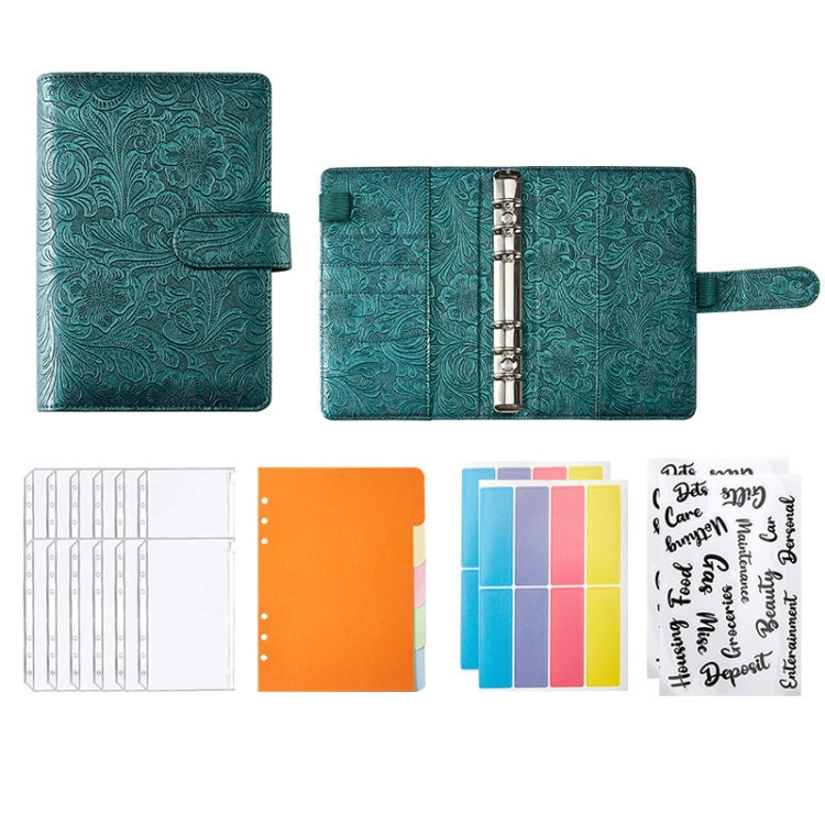 YMX-007 สมุดโน๊ต Binder Budget หนัง PU คู่มือรุ่นนูน, A6, A5