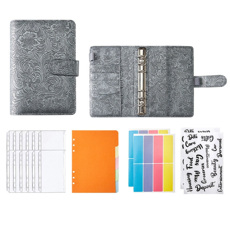 YMX-007 สมุดโน๊ต Binder Budget หนัง PU คู่มือรุ่นนูน, A6, A5