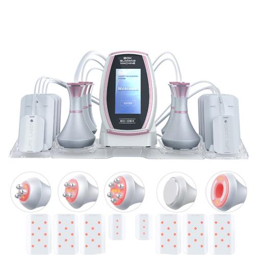 6 In 1 80K อัลตราโซนิก Cavitation สูญญากาศวิทยุความถี่ Lipo เครื่องเลเซอร์กระชับสัดส่วน, US Plug, EU Plug, UK Plug, AU plug