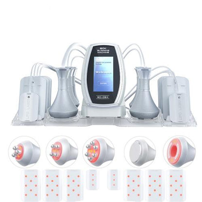 6 In 1 80K อัลตราโซนิก Cavitation สูญญากาศวิทยุความถี่ Lipo เครื่องเลเซอร์กระชับสัดส่วน, US Plug, EU Plug, UK Plug, AU plug