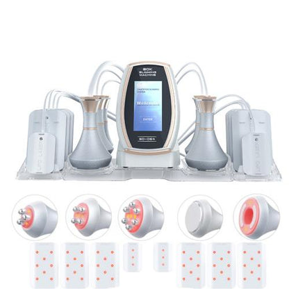 6 In 1 80K อัลตราโซนิก Cavitation สูญญากาศวิทยุความถี่ Lipo เครื่องเลเซอร์กระชับสัดส่วน, US Plug, EU Plug, UK Plug, AU plug