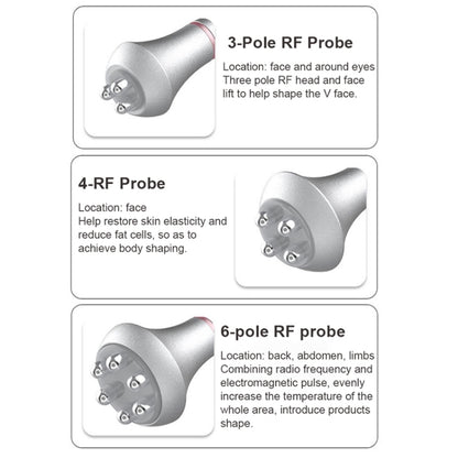 6 In 1 80K อัลตราโซนิก Cavitation สูญญากาศวิทยุความถี่ Lipo เครื่องเลเซอร์กระชับสัดส่วน, US Plug, EU Plug, UK Plug, AU plug