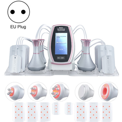 6 In 1 80K อัลตราโซนิก Cavitation สูญญากาศวิทยุความถี่ Lipo เครื่องเลเซอร์กระชับสัดส่วน, US Plug, EU Plug, UK Plug, AU plug