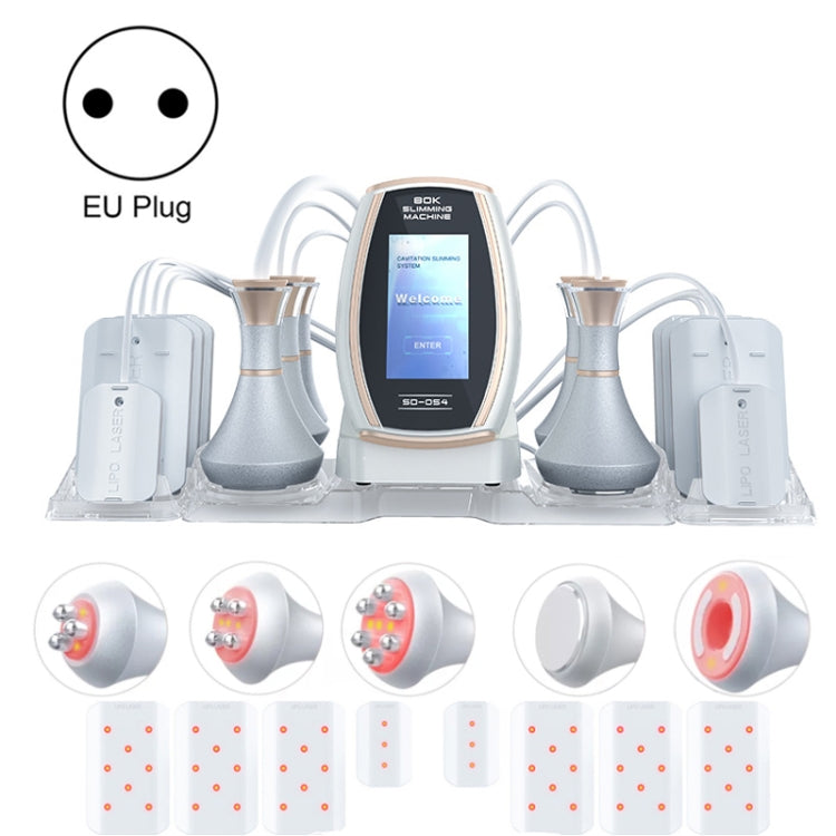 6 In 1 80K อัลตราโซนิก Cavitation สูญญากาศวิทยุความถี่ Lipo เครื่องเลเซอร์กระชับสัดส่วน, US Plug, EU Plug, UK Plug, AU plug