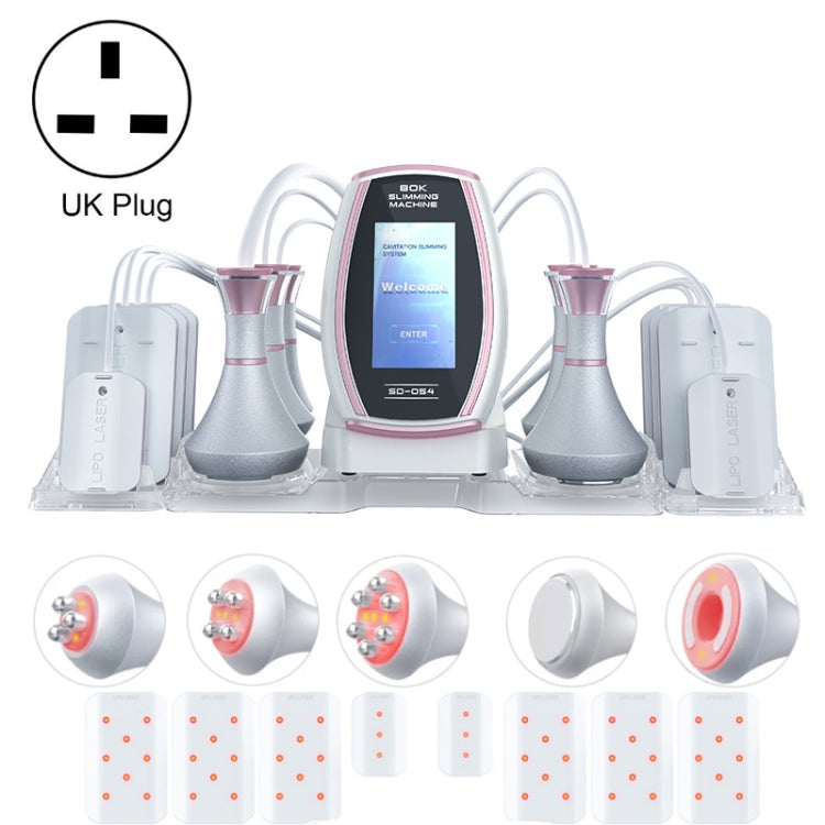 6 In 1 80K อัลตราโซนิก Cavitation สูญญากาศวิทยุความถี่ Lipo เครื่องเลเซอร์กระชับสัดส่วน, US Plug, EU Plug, UK Plug, AU plug