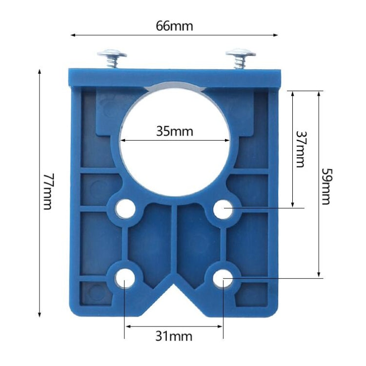 บานพับไม้ 35 มม. เปิดประตูแผงบานพับ Positioner เจาะการติดตั้งเสริม เครื่องมือ, Single