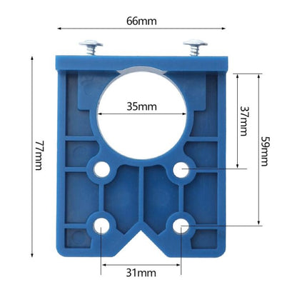 บานพับไม้ 35 มม. เปิดประตูแผงบานพับ Positioner เจาะการติดตั้งเสริม เครื่องมือ, Single